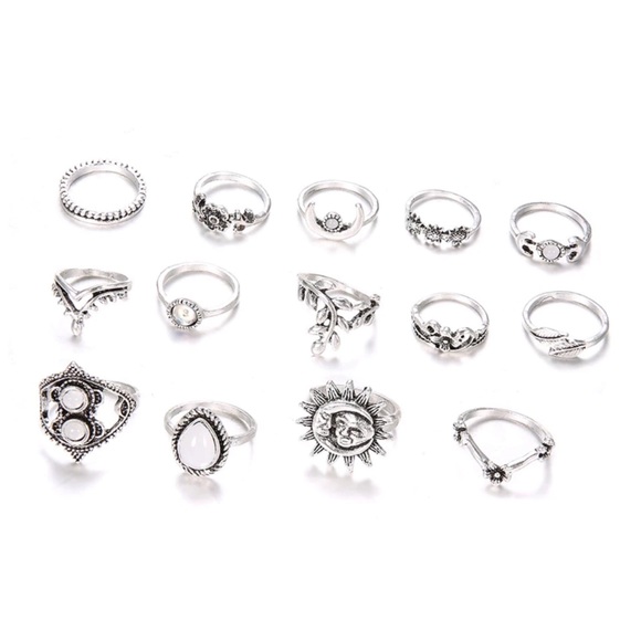 🆕 Boho Multi Size Bundle Of Rings D33 - Picture 2 of 4